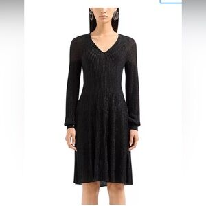 Emporio Armani Metallic Knit Dress